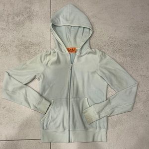 Mint velour Juicy Couture zip up